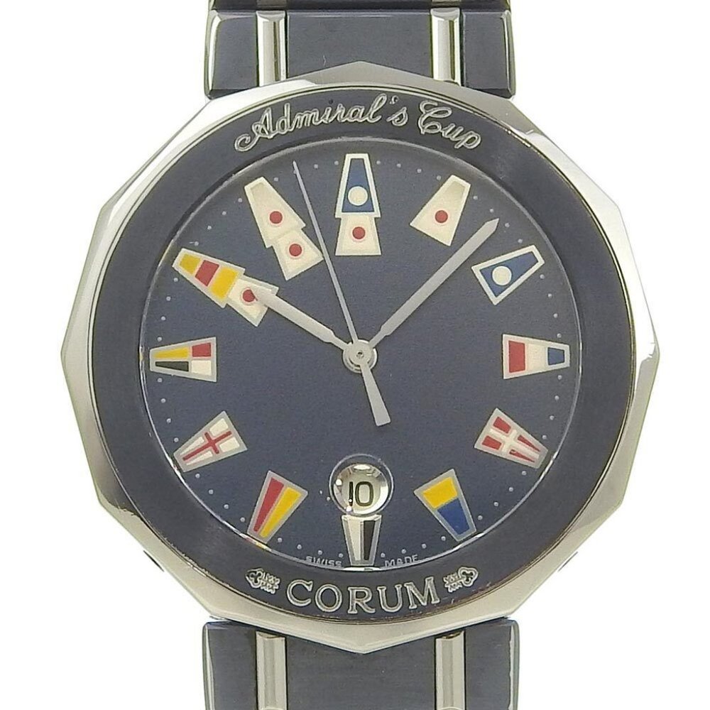 CORUM Admirals cup Watches NavyDial Gun Metal Blue Quartz
